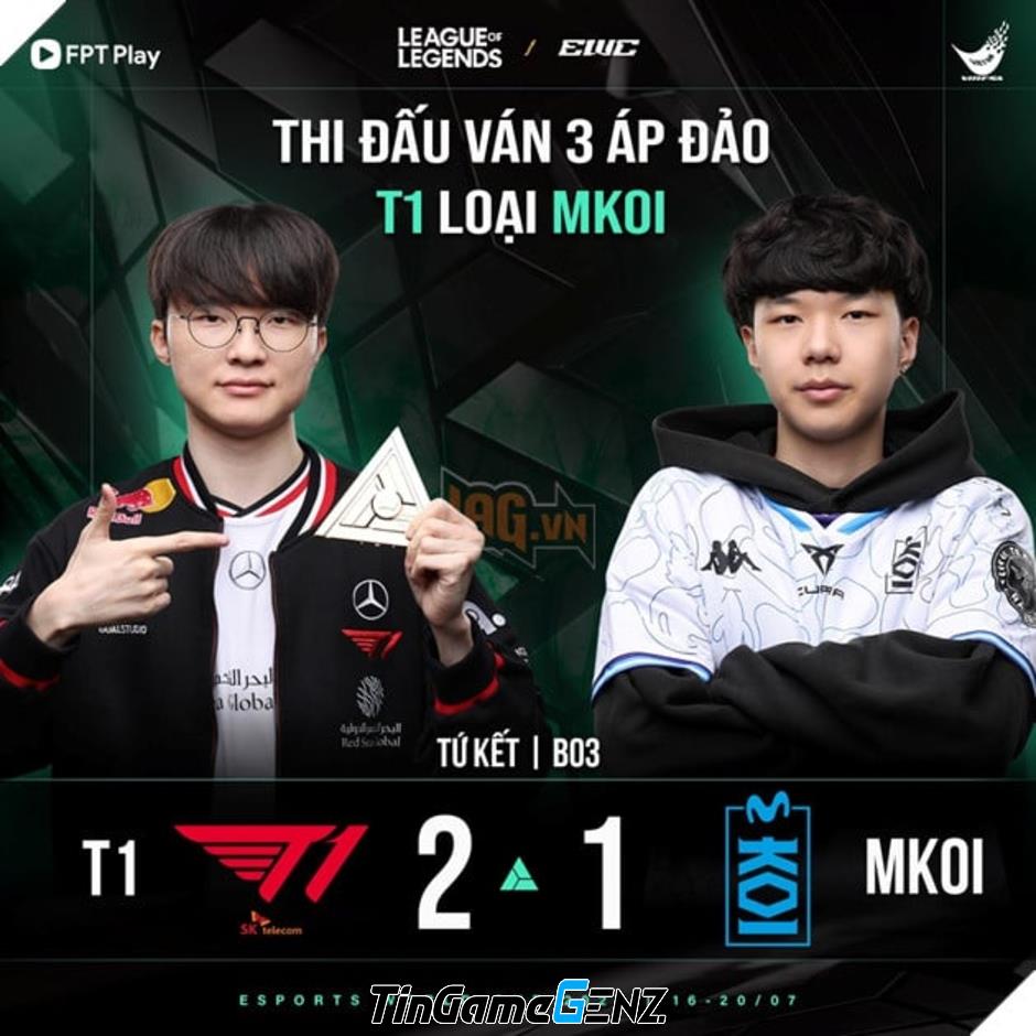**Esports World Cup 2025: T1 Xuất Sắc Đánh Bại Movistar KOI, Chuẩn Bị Gặp Gỡ AG.AL**