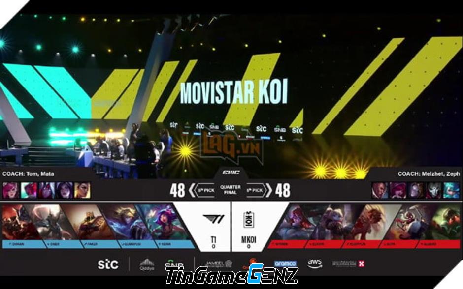 **Esports World Cup 2025: T1 Xuất Sắc Đánh Bại Movistar KOI, Chuẩn Bị Gặp Gỡ AG.AL**