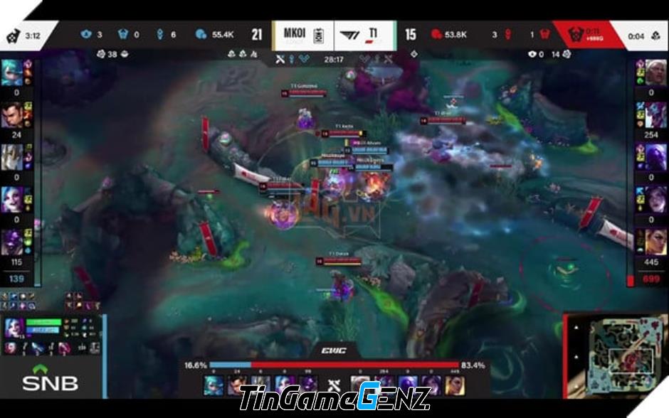 **Esports World Cup 2025: T1 Xuất Sắc Đánh Bại Movistar KOI, Chuẩn Bị Gặp Gỡ AG.AL**