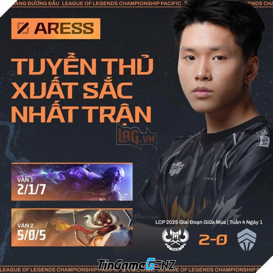 **GAM Esports Vượt Qua CHF Tại LCP 2025 - Aress Tỏa Sáng Với Hiệu Suất Xuất Sắc**
