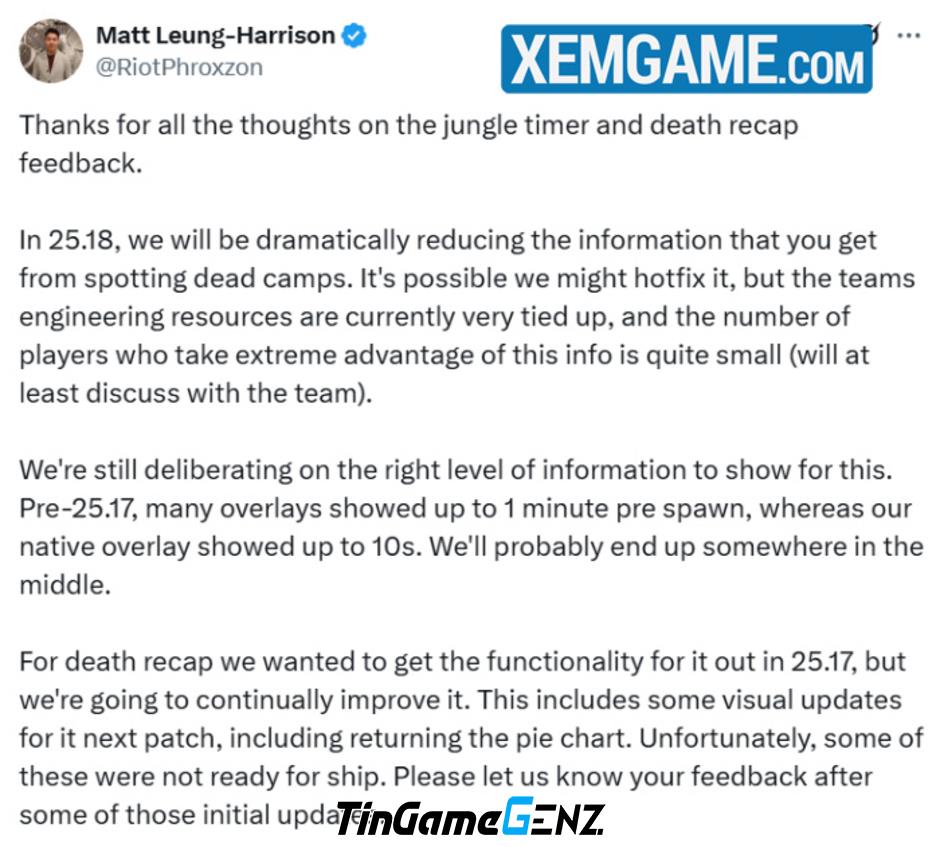 **LMHT 25.17: Cảnh Báo Hotfix Cho Bộ Đếm Giờ Quái Rừng Do Lỗi **LMHT 25.17: Cảnh Báo Hotfix Cho Bộ Đếm Giờ Quái Rừng Do Lỗi
