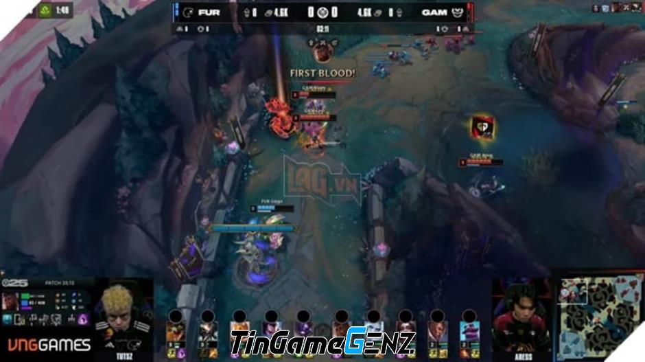**MSI 2025: GAM Esports Thể Hiện Tinh Thần Chiến Đấu Mãnh Liệt Trước Đối Thủ FURIA**