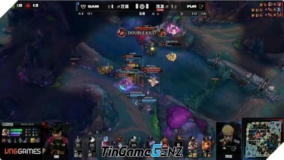 **MSI 2025: GAM Esports Thể Hiện Tinh Thần Chiến Đấu Mãnh Liệt Trước Đối Thủ FURIA**