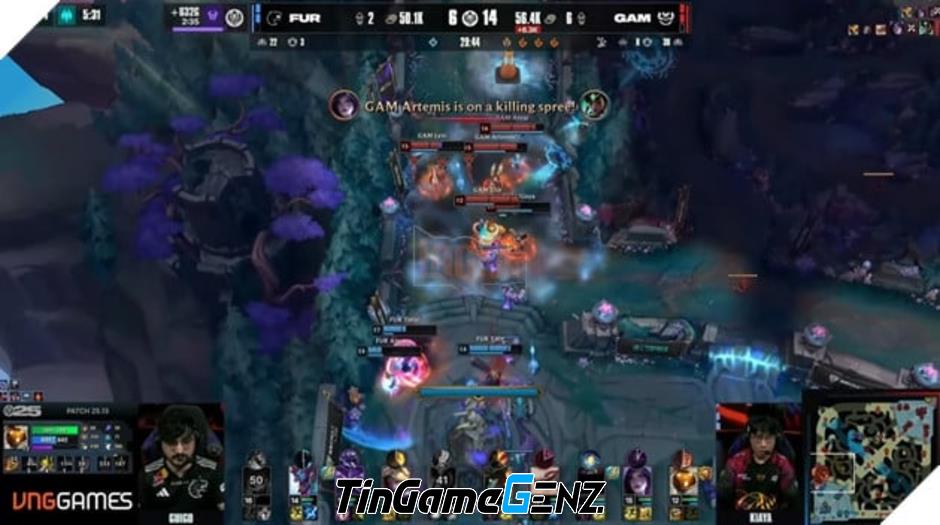 **MSI 2025: GAM Esports Thể Hiện Tinh Thần Chiến Đấu Mãnh Liệt Trước Đối Thủ FURIA**