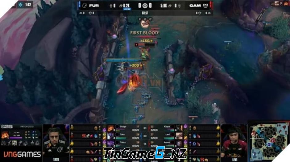 **MSI 2025: GAM Esports Thể Hiện Tinh Thần Chiến Đấu Mãnh Liệt Trước Đối Thủ FURIA**