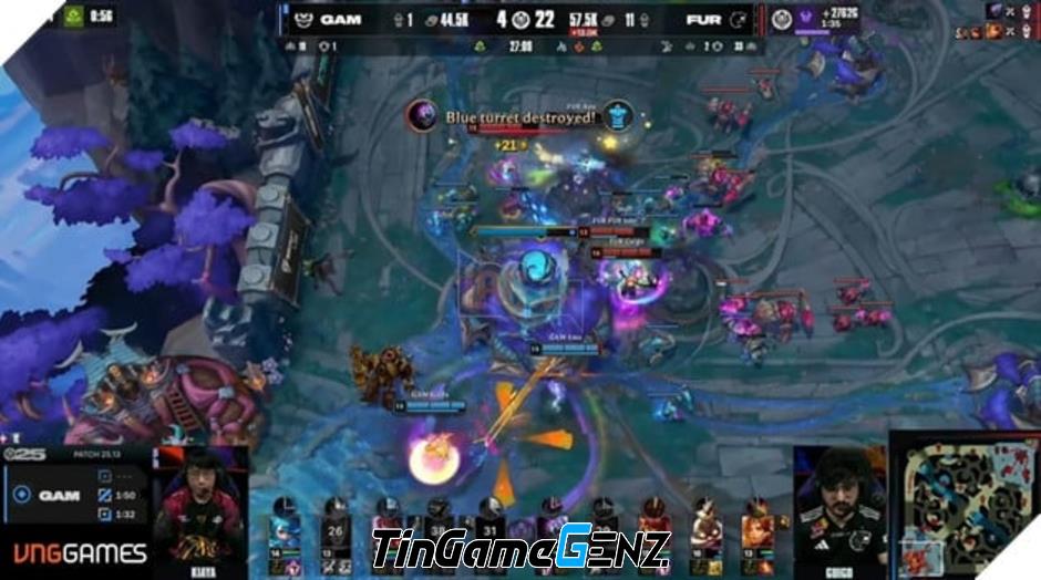 **MSI 2025: GAM Esports Thể Hiện Tinh Thần Chiến Đấu Mãnh Liệt Trước Đối Thủ FURIA**