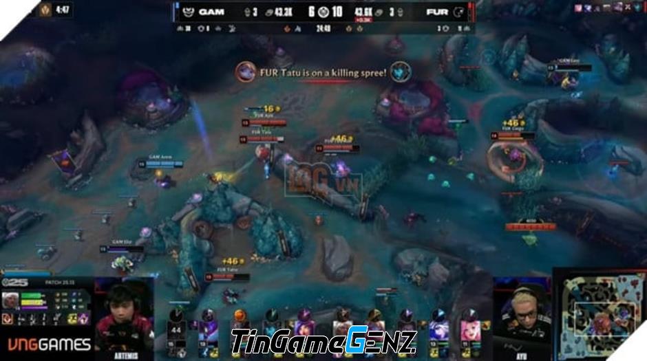 **MSI 2025: GAM Esports Thể Hiện Tinh Thần Chiến Đấu Mãnh Liệt Trước Đối Thủ FURIA**