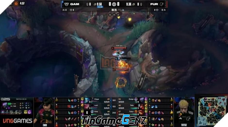 **MSI 2025: GAM Esports Thể Hiện Tinh Thần Chiến Đấu Mãnh Liệt Trước Đối Thủ FURIA**