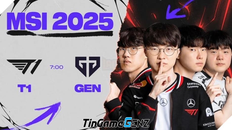 **MSI 2025: Trận Đấu Đại Chiến T1 và Gen.G Dẫn Đầu Lượng Người Xem - Kỷ Lục Thứ 2 Trong Lịch Sử**