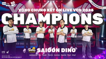 “ON Live VCS 2025: Saigon Dino Tỏa Sáng Với Chiến Thắng Thuyết Phục Để Đoạt Ngôi Vô Địch”