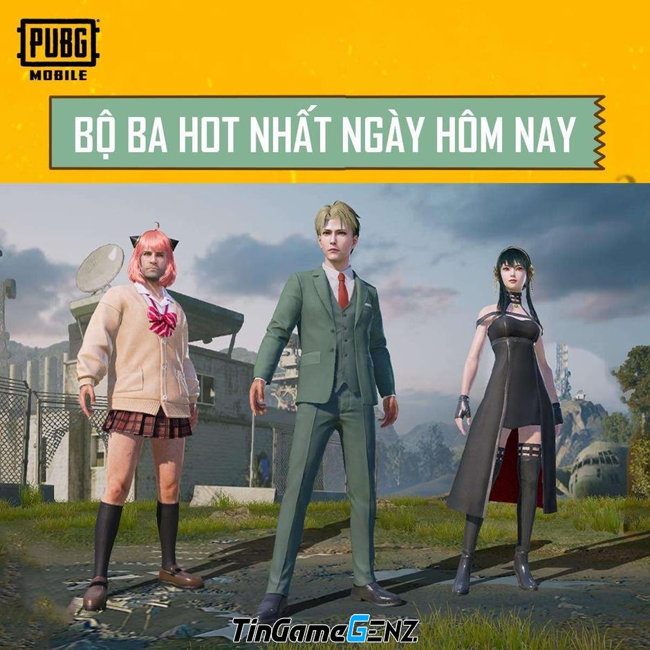 Anime SPYxFAMILY ra mắt sự kiện đặc biệt trong PUBG MOBILE