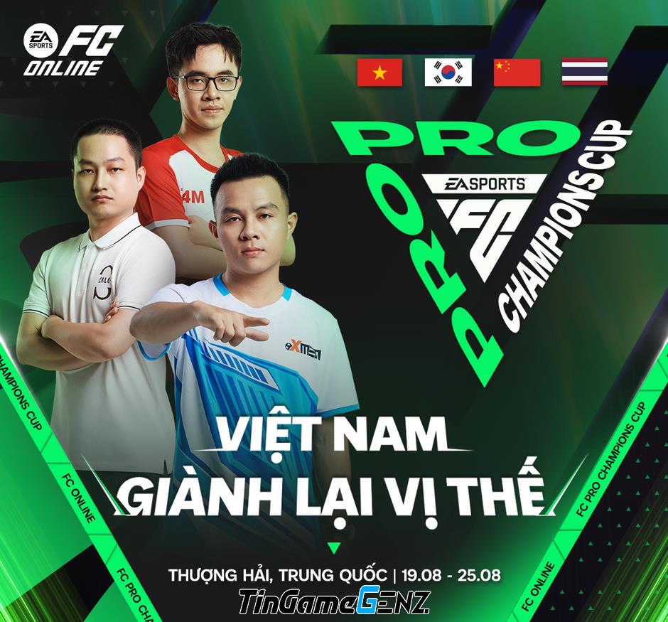 Ba đội tuyển FC Online Việt Nam tham gia giải Esports quốc tế lớn nhất năm 2024.