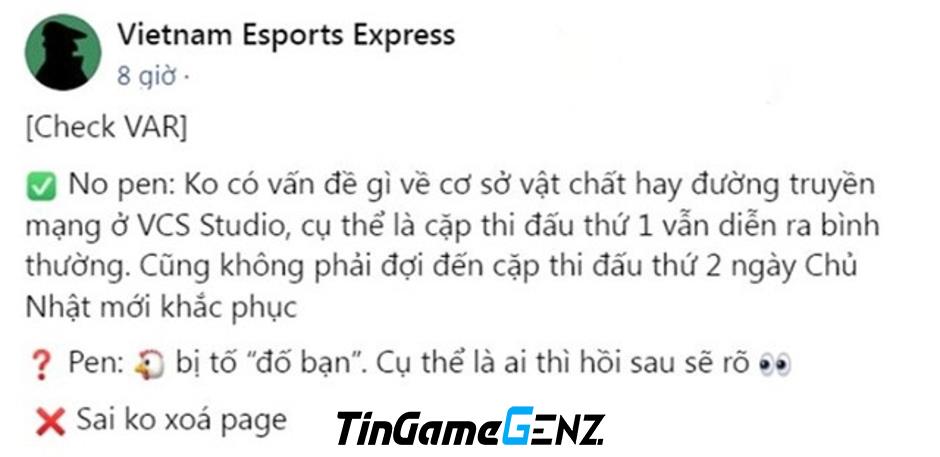 Bán độ tập thể tại VCS 2024: Quy trình và diễn biến.