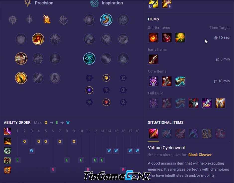 Bảng ngọc và cách lên đồ Graves Build mùa 14