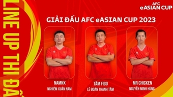 Bảng xếp hạng mới nhất AFC eAsian Cup 2023 - eAC23