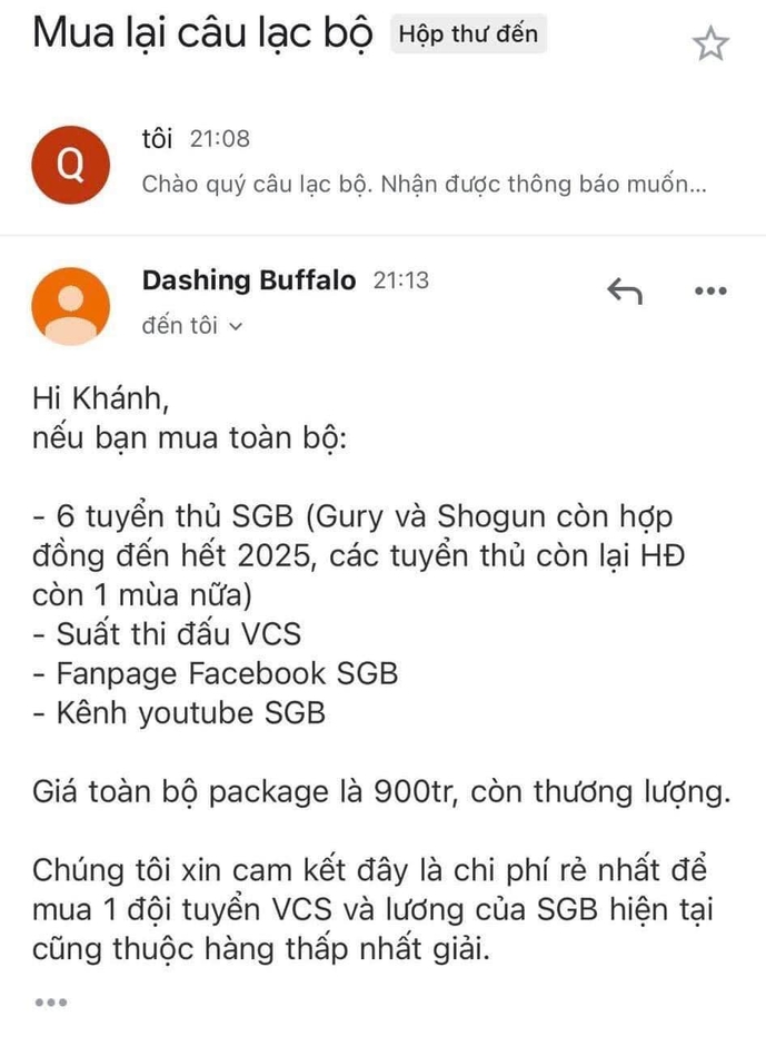 Báo giá mua full combo đội tuyển, slot VCS và các kênh truyền thông của SGB với cam kết giá cả rẻ nhất.