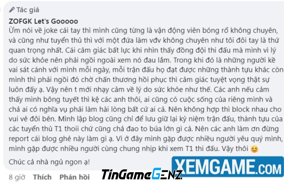 BLV Hoàng Luân gây phản đối từ fan T1 vì nhận xét nhạy cảm về Gumayusi