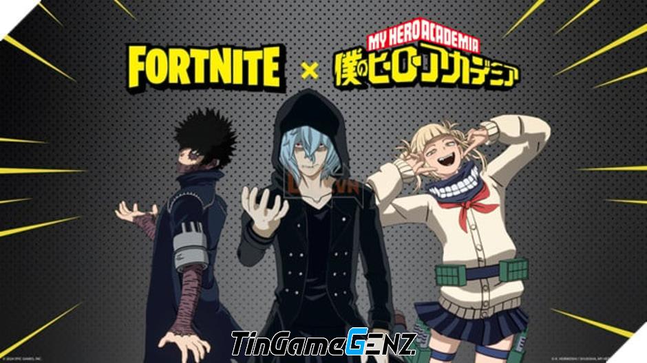 Các nhân vật phản diện trong My Hero Academia xuất hiện trong Fortnite