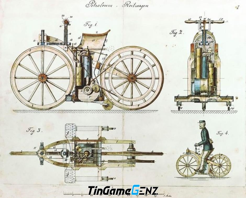 Cách tạo ra chiếc xe máy đầu tiên trên thế giới