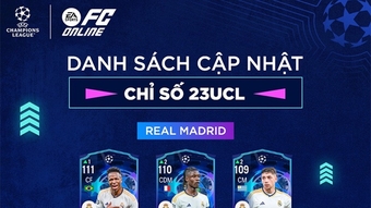 Cập nhật chỉ số mùa 23 UCL FO4 trong FC Online mới nhất