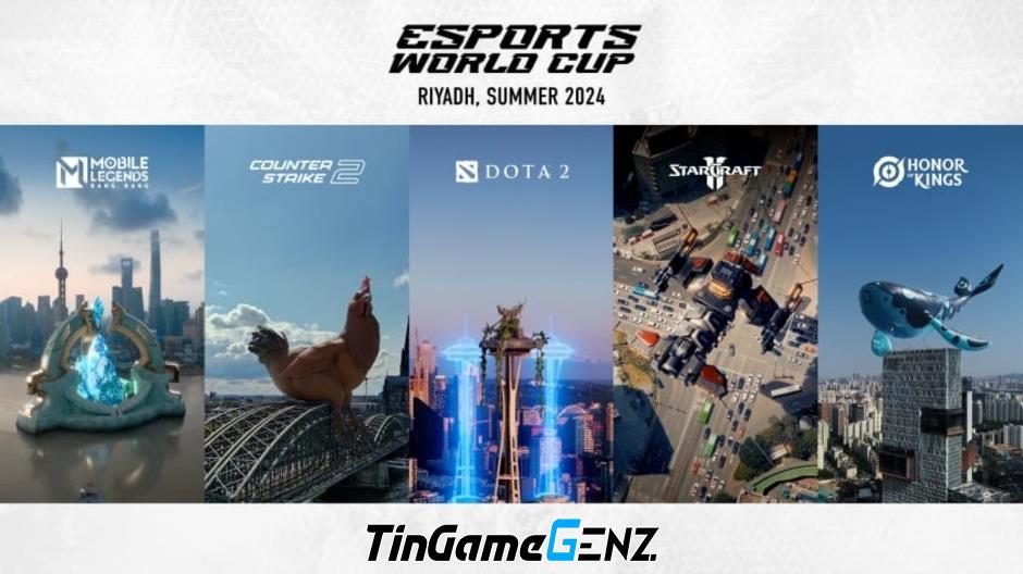 Cập nhật danh sách môn thi đấu mới tại Esports World Cup 2024