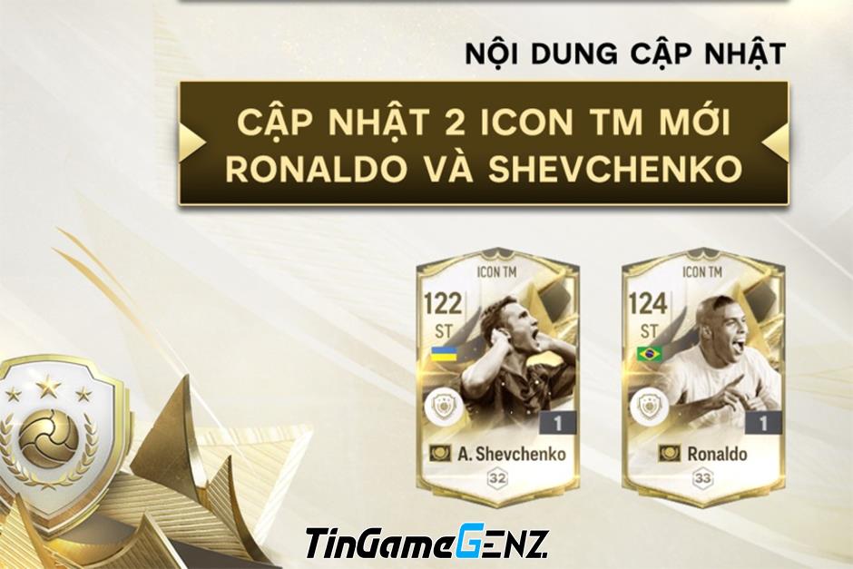 Cập nhật giờ bảo trì FC Online 8/2 và thời gian Shevchenko và Ronaldo ICON TM xuất hiện