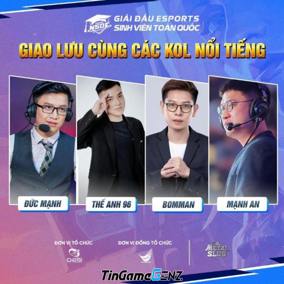 Chung kết Quốc gia NSOC 2023: Sự mong đợi từ bốn KOLs nổi tiếng trong làng Esports.