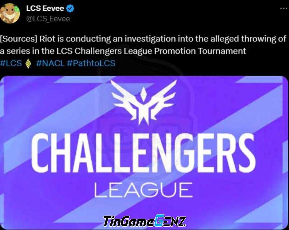 Có tin đồn rò rỉ rằng Riot Games đang điều tra hành vi dàn xếp trận đấu ở khu vực Bắc Mỹ trong LMHT.