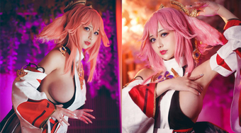 Cosplay Yae Miko siêu to khổng lồ, thách thức cuộc thi NNN.