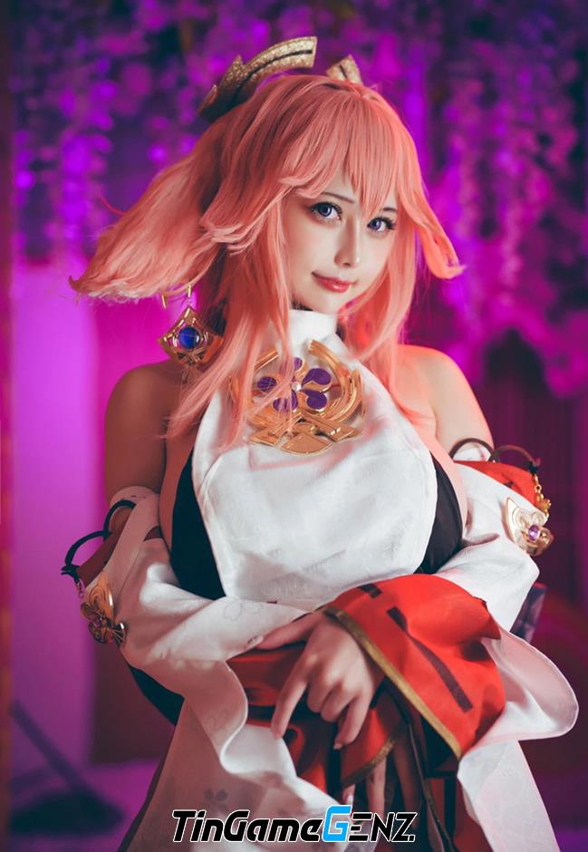 Cosplay Yae Miko siêu to khổng lồ, thách thức cuộc thi NNN.