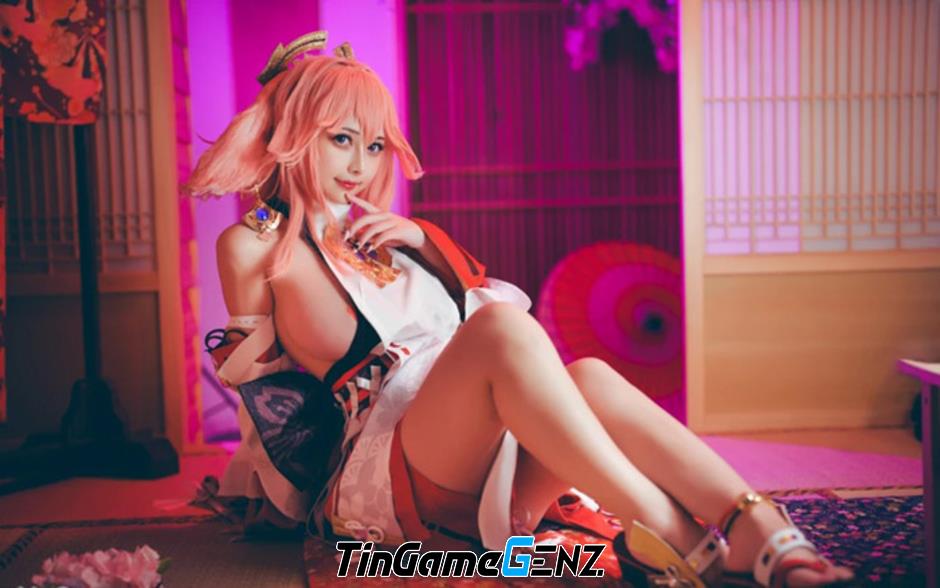 Cosplay Yae Miko siêu to khổng lồ, thách thức cuộc thi NNN.