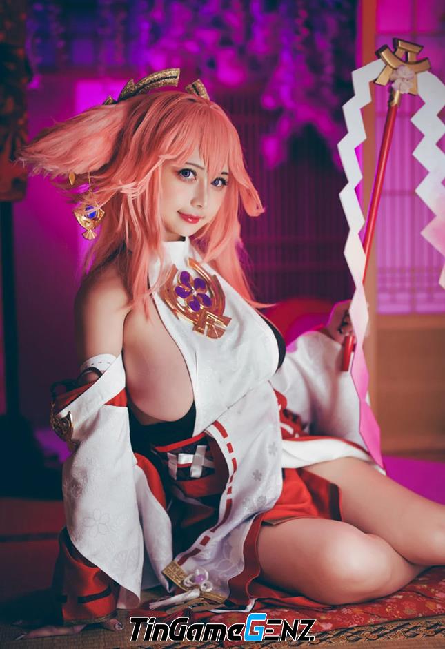 Cosplay Yae Miko siêu to khổng lồ, thách thức cuộc thi NNN.