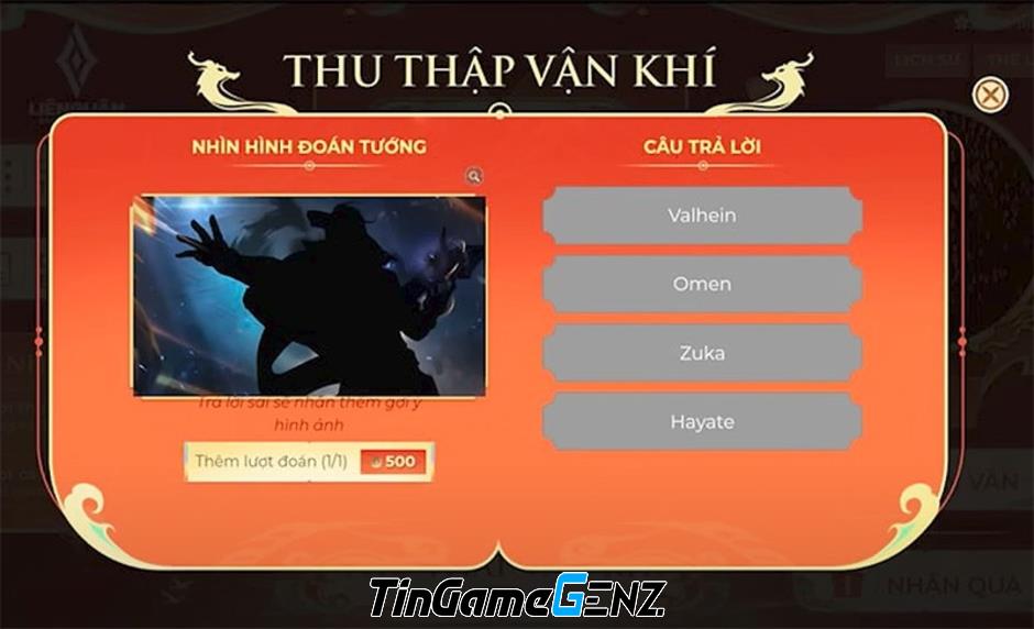 Đáp án Thu thập vận khí Liên Quân ngày 5/2 - Cập nhật mới nhất hôm nay