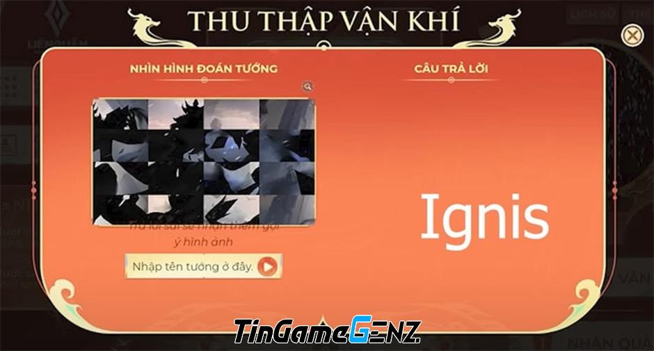 Đáp án vận khí Liên Quân ngày 1/2 mới nhất