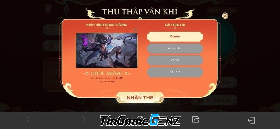 Đáp án Vận Khí Liên Quân ngày 28/1