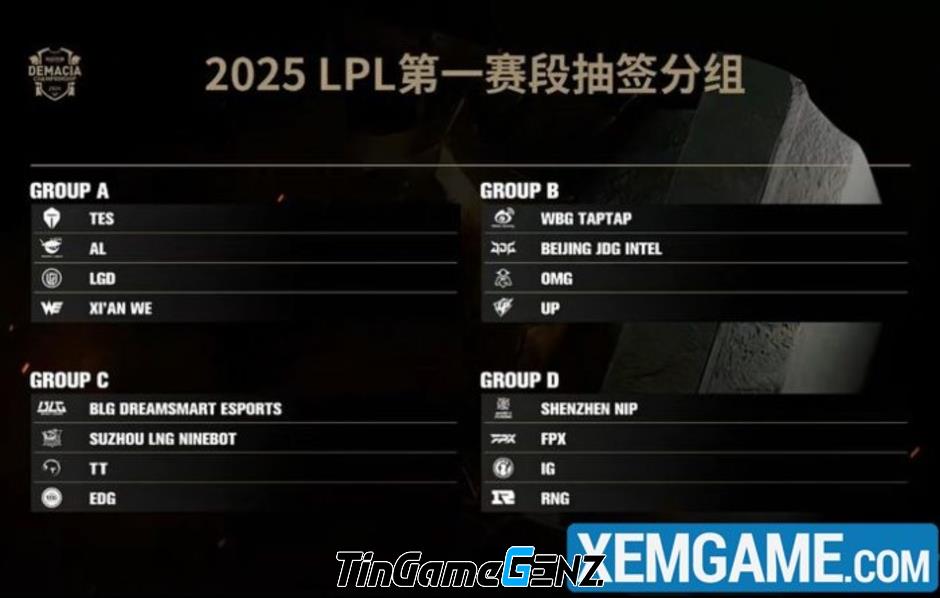 "Demacia Cup 2024: LPL 2025 Khởi Động Với Format BO5 Ngay Từ Vòng Bảng"