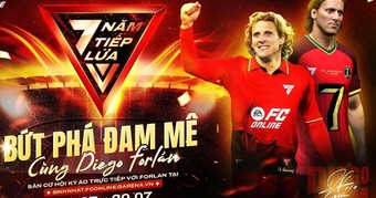 "Diego Forlán, Huyền Thoại Bóng Đá, Hứa Hẹn Xuất Hiện Tại Sinh Nhật 7 Tuổi FC Online Tại Việt Nam!"