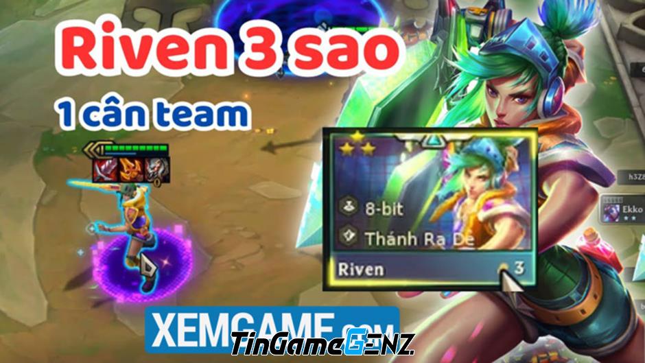 ĐTCL 13.24 b: Vùng vẫy meta với đội hình Riven 8 bit