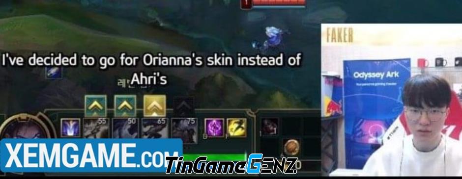 Faker chọn skin Orianna T1 để kỷ niệm lời khuyên của bà