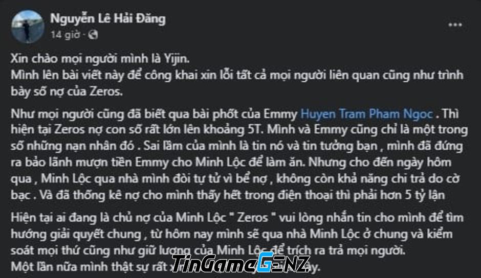 Fan LMHT phản ứng như thế nào sau khi cựu tuyển thủ Zeros bị tố nợ tiền tỷ?