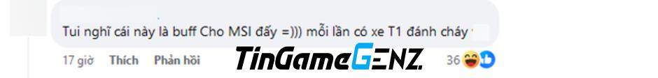 Fan T1 phản ứng 