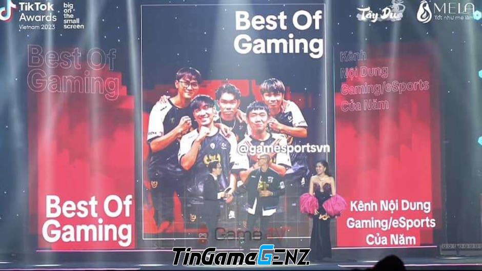 GAM Esports của Việt Nam giành giải Best Of Gaming tại TikTok Awards 2023 trong LMHT