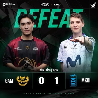 "GAM Esports Để Lại Nỗi Tiếc Nuối Tại Esports World Cup 2025 Trước Đối Thủ Movistar KOI"