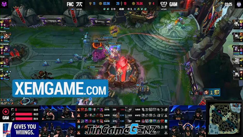 GAM Esports dừng bước tại MSI 2024 sau thất bại 0-2 trước FNC