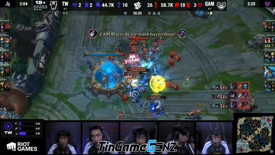 GAM Esports thắng Team Whales 2-0 tại VCS Mùa Xuân 2024