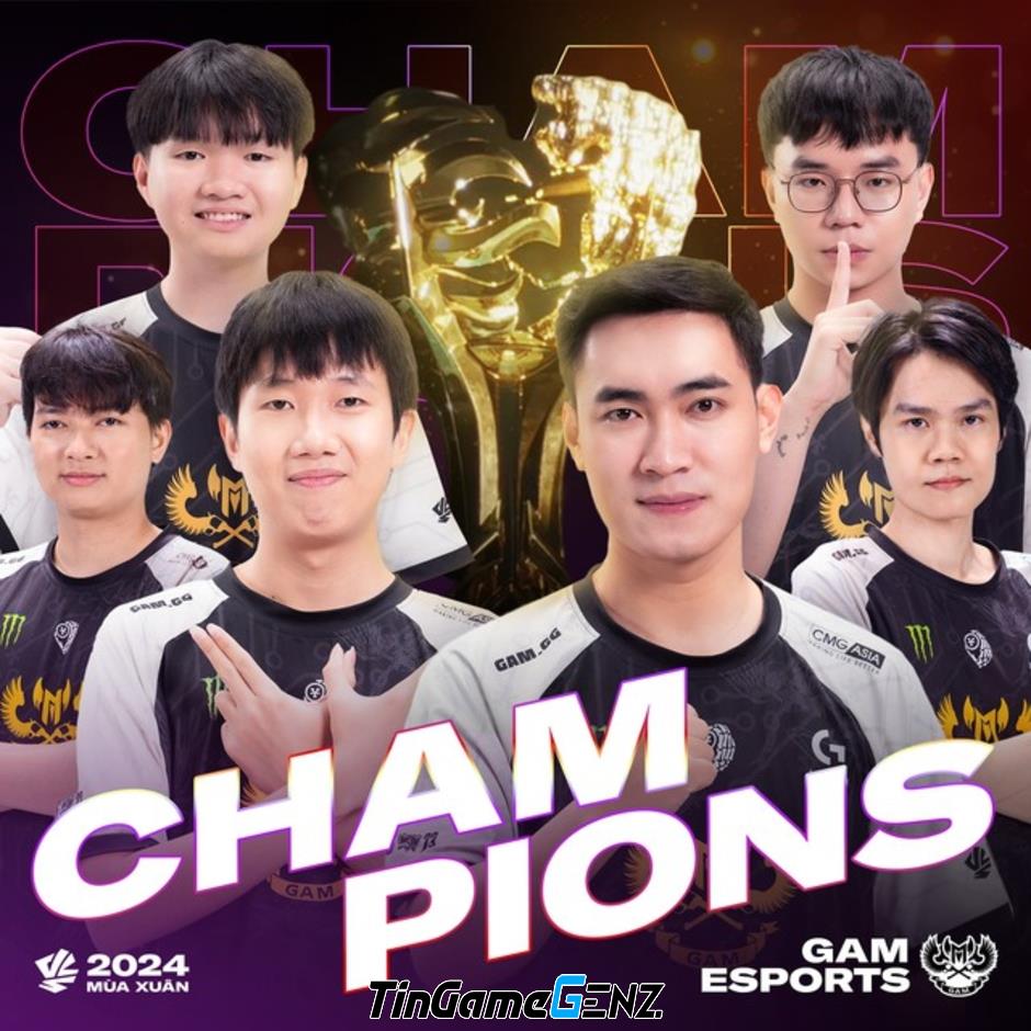 GAM Esports vô địch VCS Xuân 2024, lập kỷ lục 5 lần nâng cúp liên tiếp