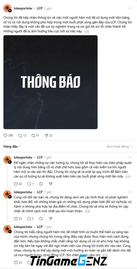 GAM Gặp Drama: LCP Nhanh Chóng Can Thiệp Trong Trận Đấu Qua Điểm Nóng!