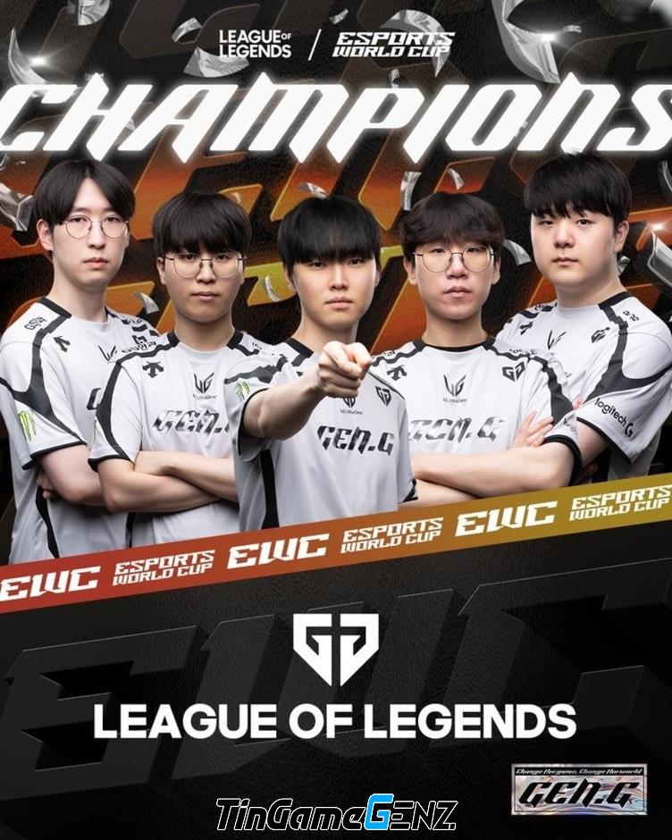 Gen.G Lên Ngôi Vô Địch Esports World Cup (EWC) Sau Chiến Thắng Ấn Tượng Trước AG.AL!