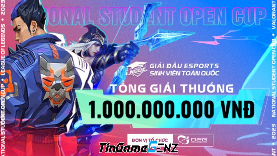 Giải đấu Thể thao Điện tử Sinh viên toàn quốc bắt đầu - National Student Open Cup 2023 được công bố.