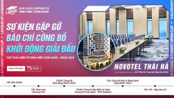 Giải esport sinh viên toàn quốc National Student Open Cup 2023 được công bố tại hội nghị báo chí.